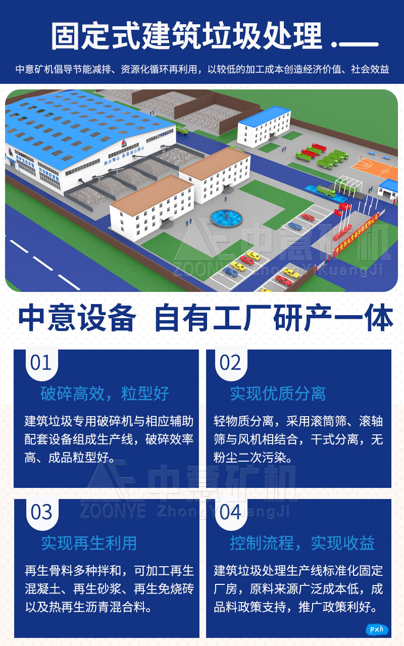 固定式建筑垃圾處理現(xiàn)場(chǎng)