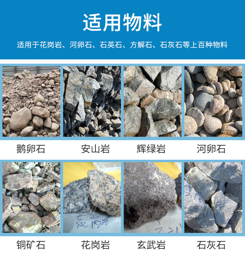 砂石料生產線可破碎物料